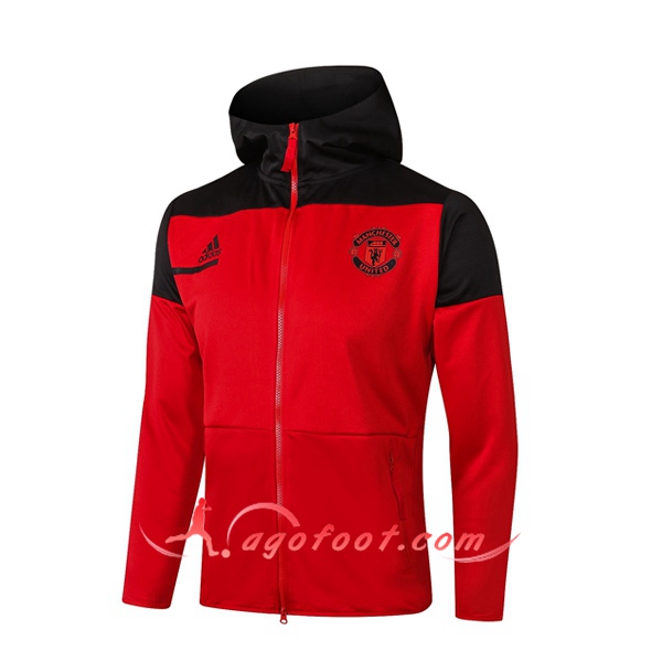 Veste A Capuche Manchester United Rouge 20/21