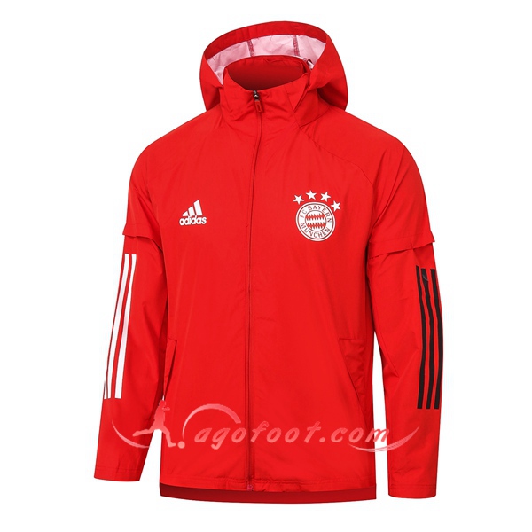 Nouveau Coupe-Vent Bayern Munich Rouge 20/21