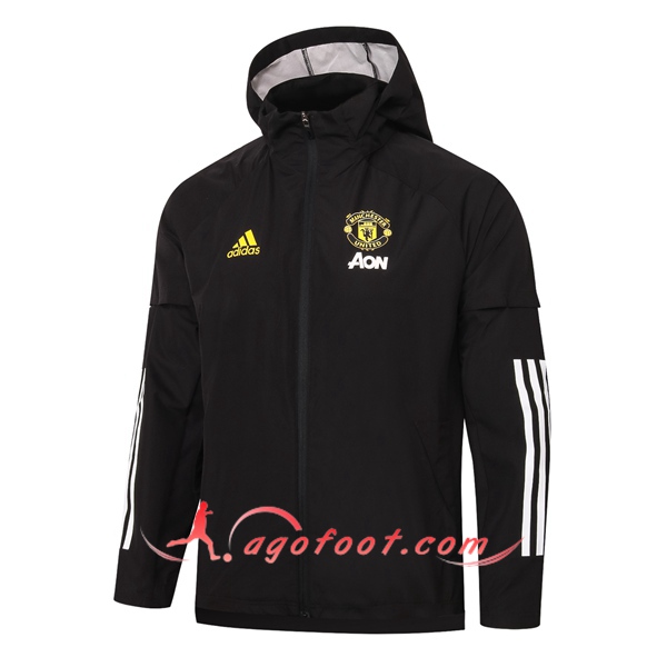 Nouveau Coupe-Vent Manchester United Noir 20/21