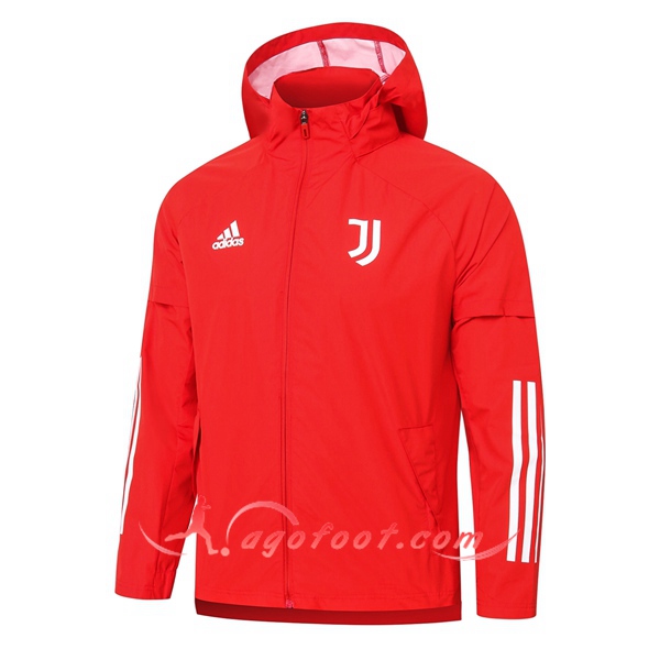 Nouveau Coupe-Vent Juventus Rouge 20/21