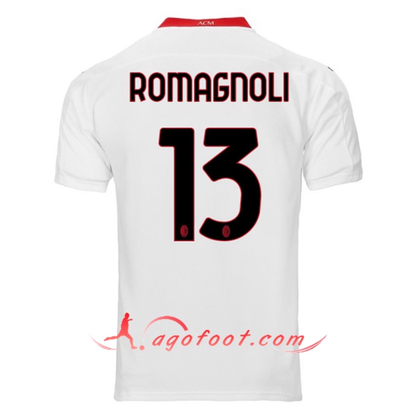 Maillot de Foot Milan AC (ROMAGNOLI 13) Exterieur 2020/2021
