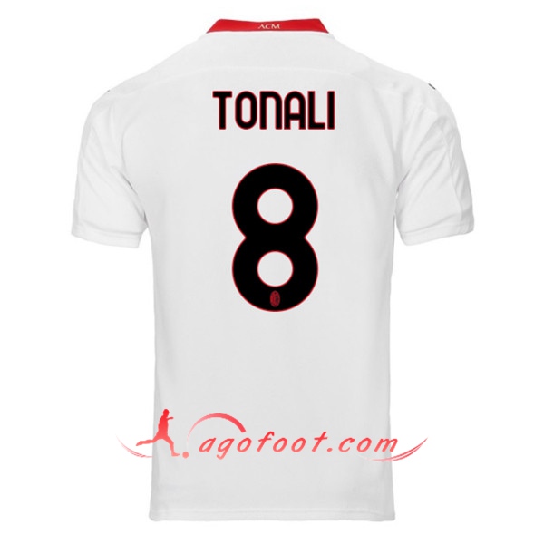 Maillot de Foot Milan AC (TONALI 8) Exterieur 2020/2021