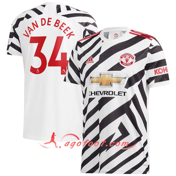 Maillot de Foot Manchester United (BVan De Beek 34) Third 2020/2021