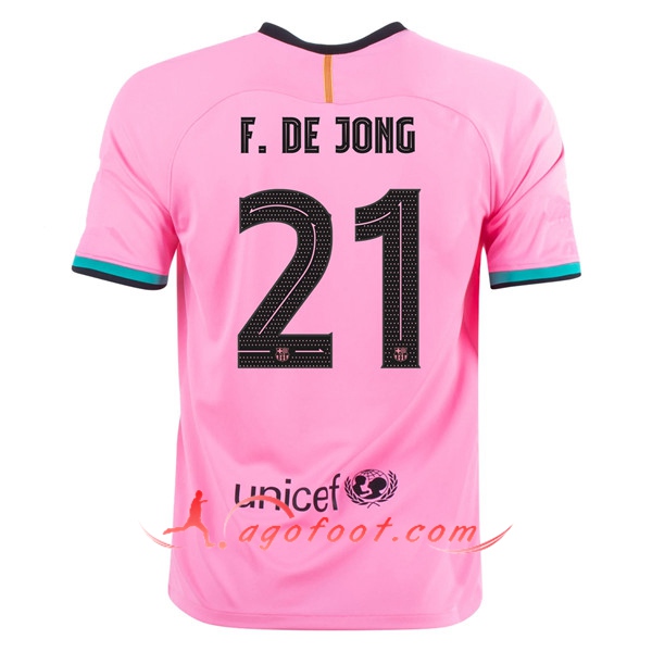 Maillot de Foot FC Barcelone (F.DE JONG 21) Third 2020/2021
