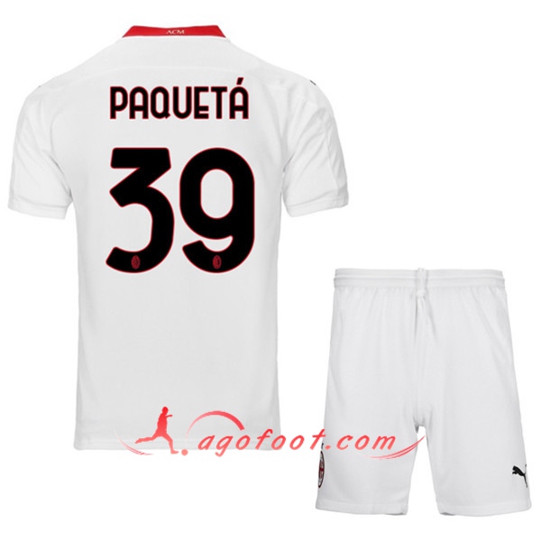Maillot de Foot Milan AC (PAQUETA 39) Enfants Exterieur 20/21