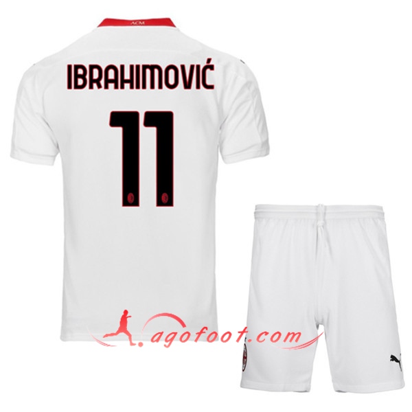 Maillot de Foot Milan AC (IBRAHIMOVIC 11) Enfants Exterieur 20/21