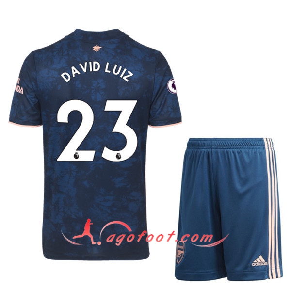 Maillot de Foot Arsenal (David Luiz 23) Enfants Third 20/21
