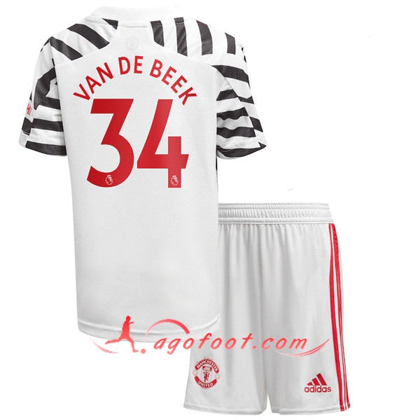 Maillot de Foot Manchester United (BVan De Beek 34) Enfants Third 20/21