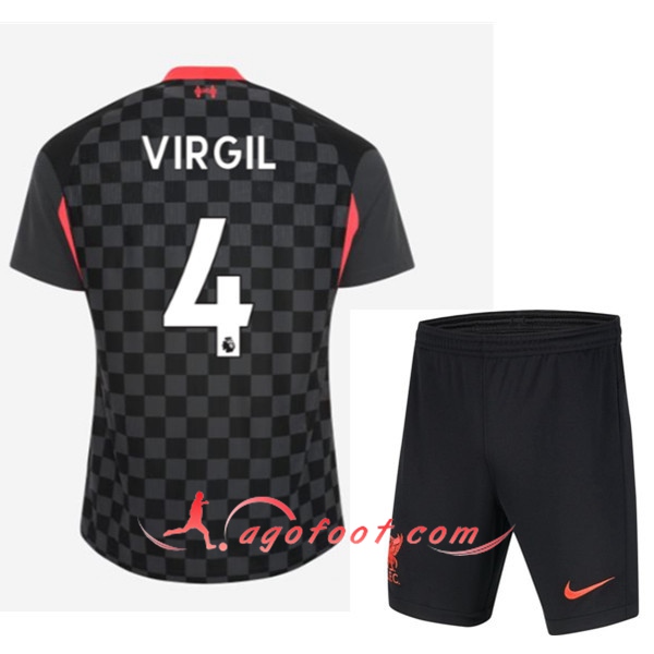 Maillot de Foot FC Liverpool (VIRGIL 4) Enfants Third 20/21
