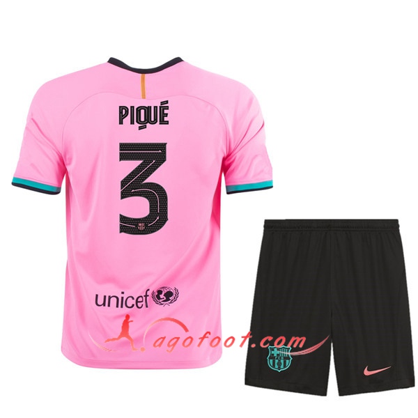 Maillot de Foot FC Barcelone (PIQUÉ 3) Enfants Third 20/21