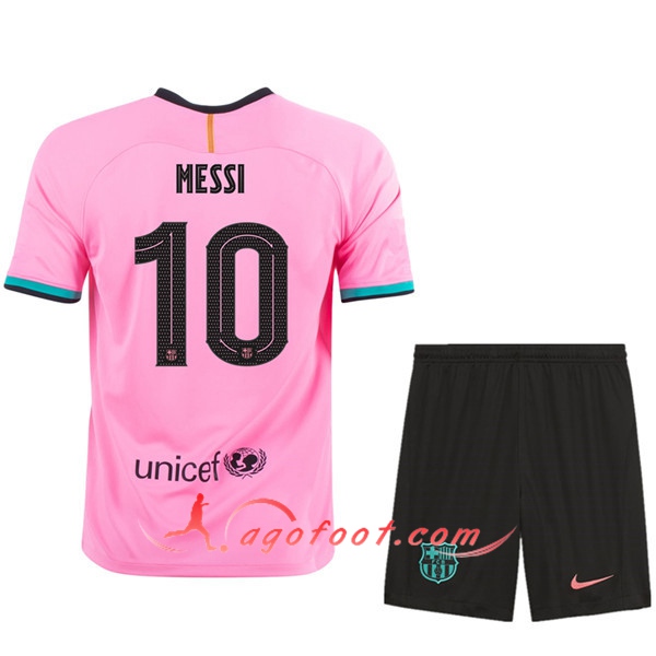 Maillot de Foot FC Barcelone (MESSI 10) Enfants Third 20/21