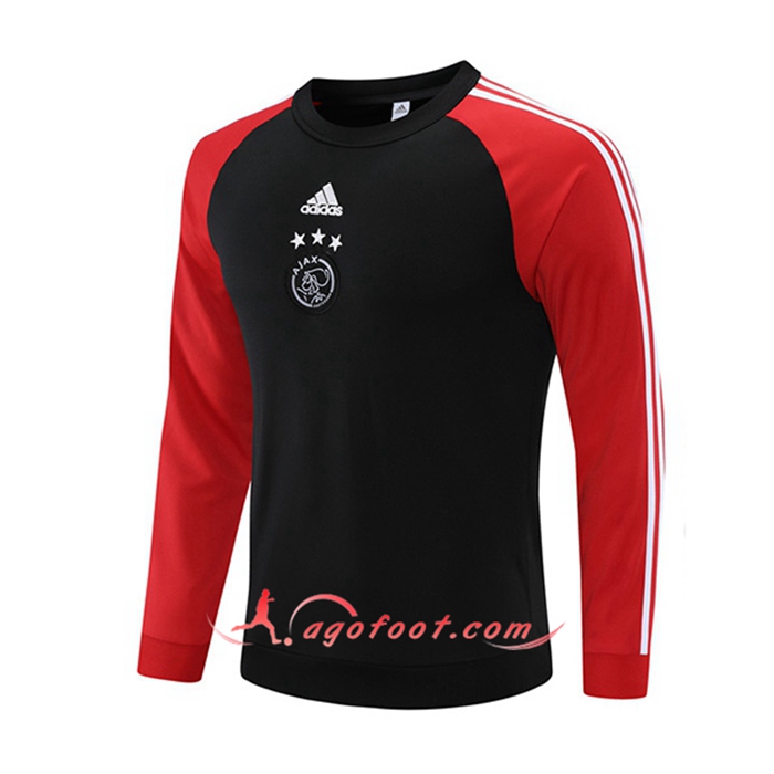 Sweatshirt Training AFC Ajax Noir/Rouge 2021/2022