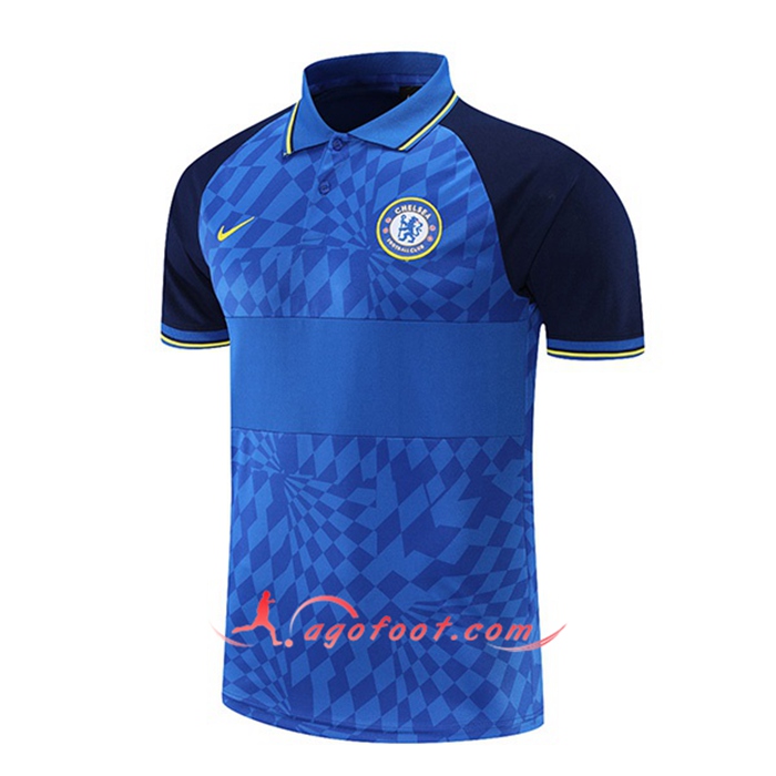 Polo Foot FC Chelsea Bleu/Noir 2021/2022
