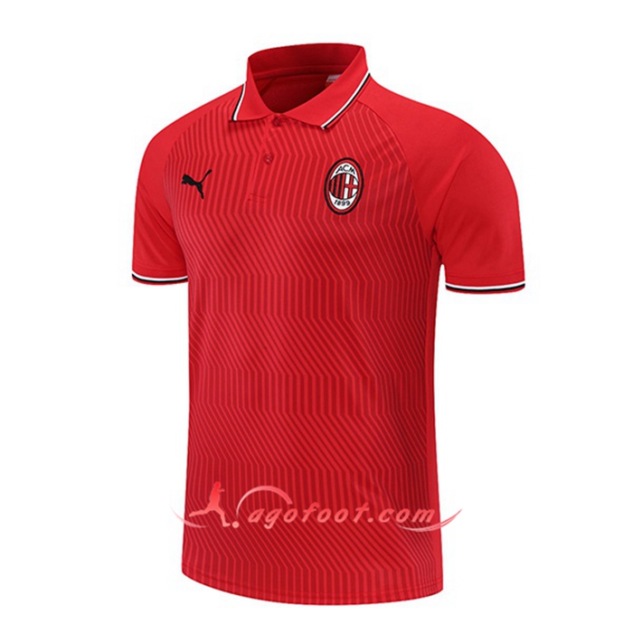 Polo Foot Milan AC Rouge 2021/2022 -01