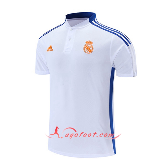 Polo Foot Real Madrid Blanc/Bleu 2021/2022
