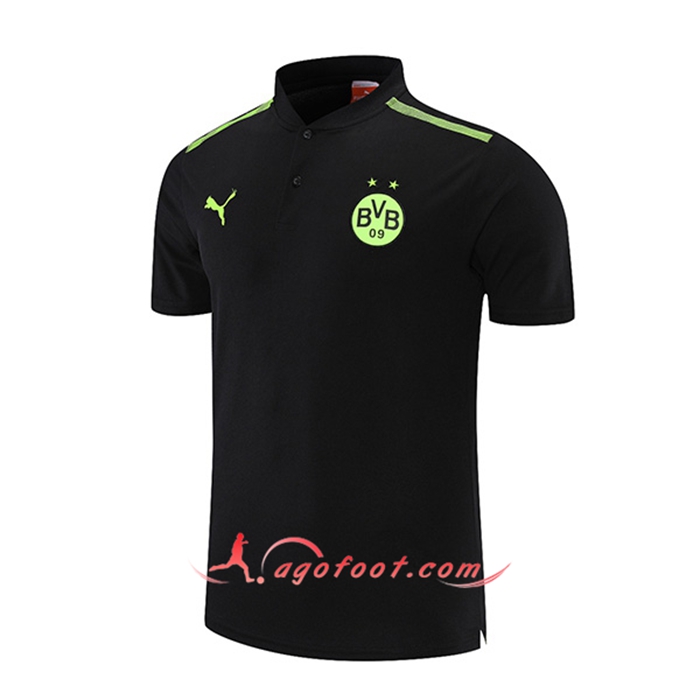 Polo Foot Dortmund BVB Noir/Vert 2021/2022