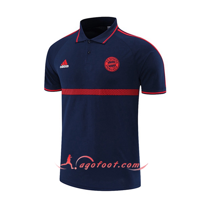 Polo Foot Bayern Munich Bleu Marin/Rouge 2021/2022