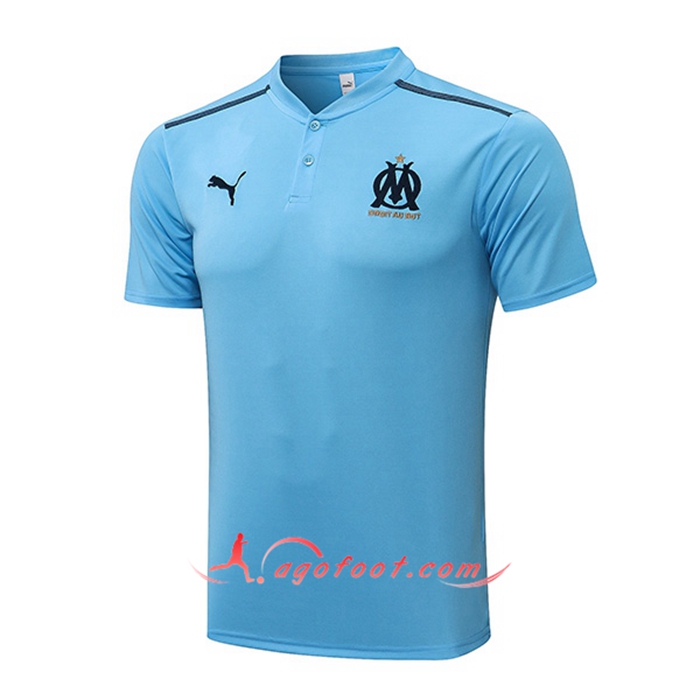Polo Foot Marseille OM Gris/Noir 2021/2022 -01