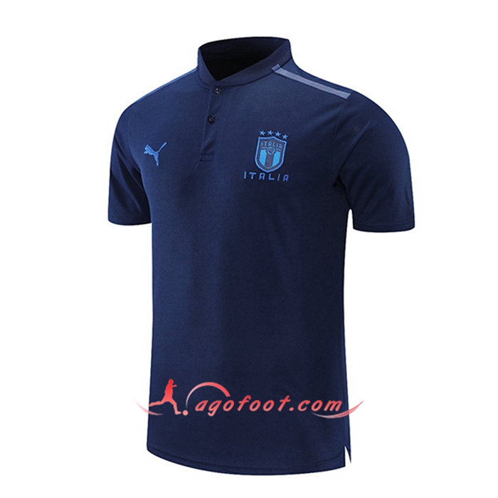 Polo Foot Italie Blanc/Noir 2021/2022