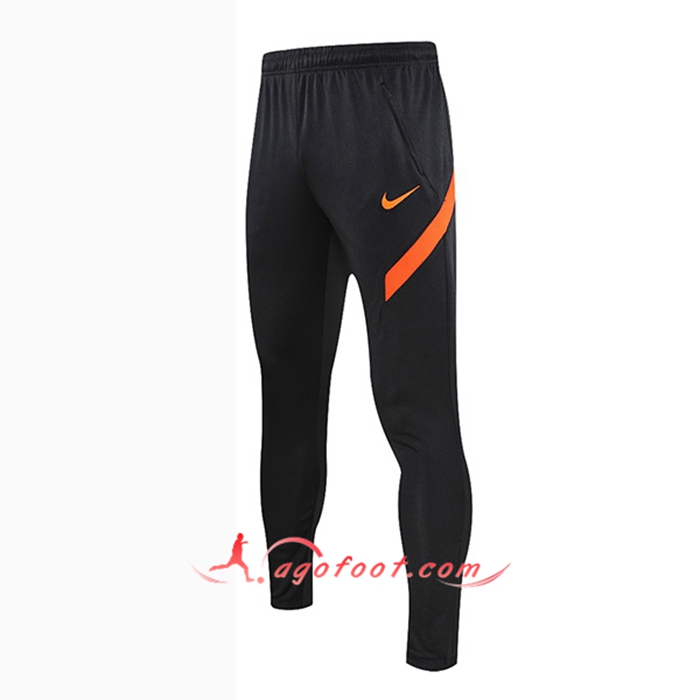Training Pantalon Foot FC Chelsea Noir/Orange 2021/2022