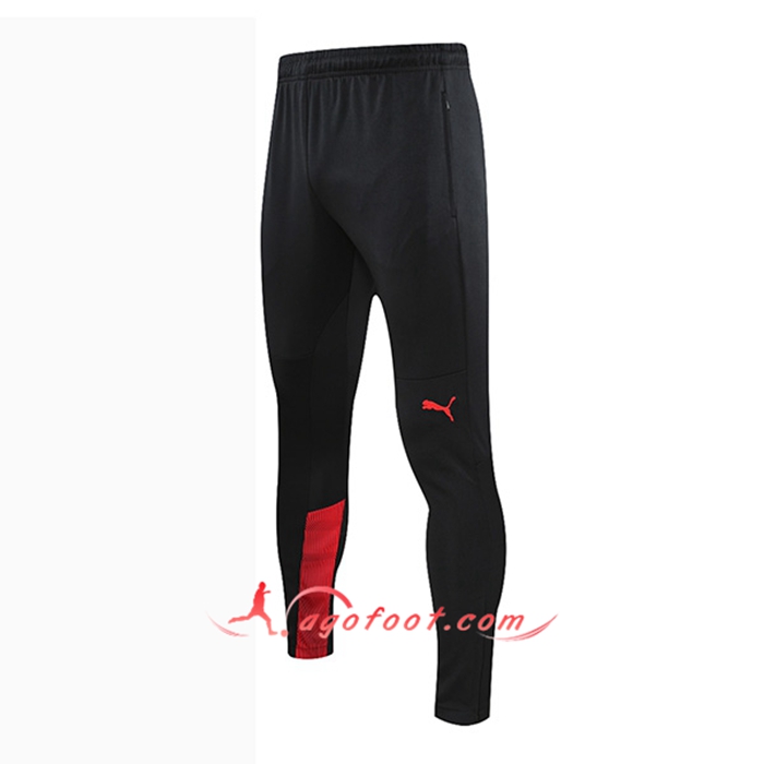 Training Pantalon Foot Milan AC Noir/Rouge 2021/2022 -01
