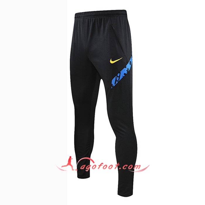 Training Pantalon Foot FC Barcelone Noir/Bleu 2021/2022 -01