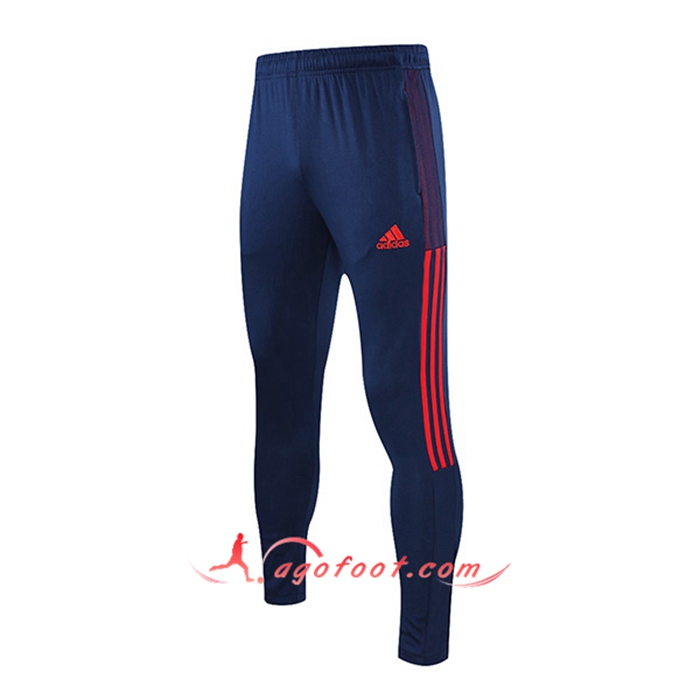 Training Pantalon Foot Lyon OL Bleu Marin/Rouge 2021/2022