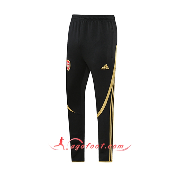 Training Pantalon Foot FC Arsenal Noir/Jaune 2021/2022