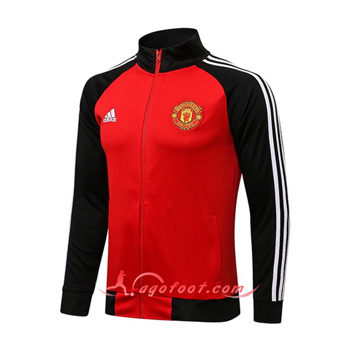 Veste Foot Manchester United Rouge/Noir 2021/2022