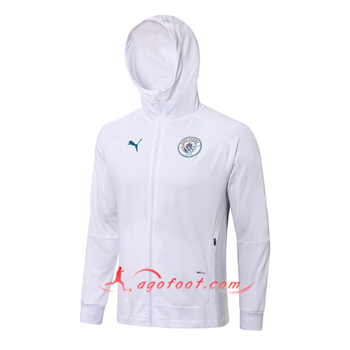 Veste A Capuche Manchester United Blanc 2021/2022