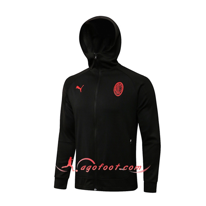Veste A Capuche AC Milan Noir 2021/2022