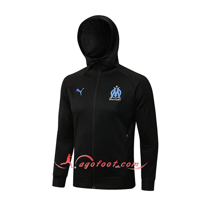 Veste A Capuche Marseille OM Noir 2021/2022