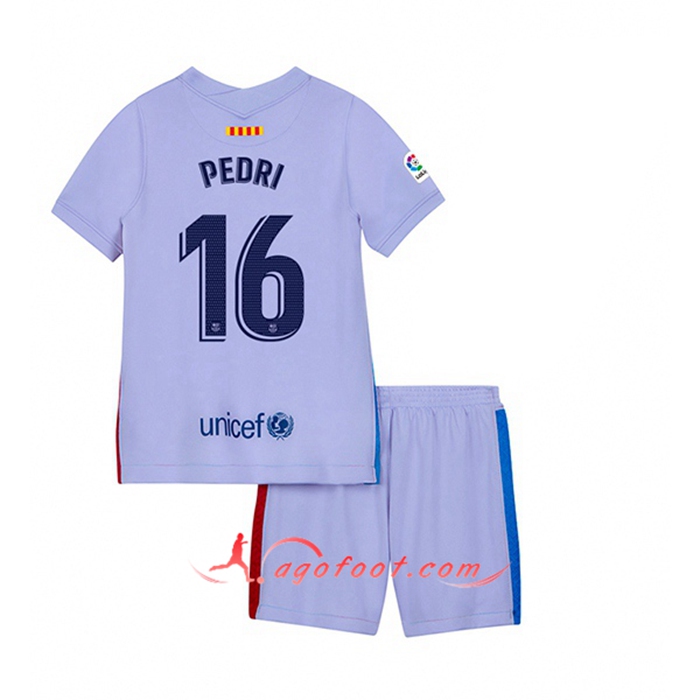 Maillot de Foot FC Barcelone (Pedri 16) Enfant Exterieur 2021/2022