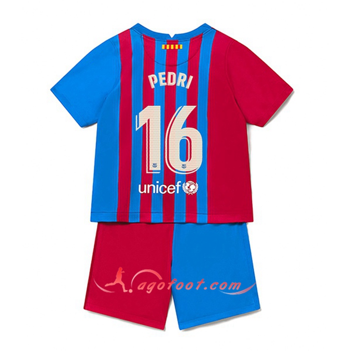 Maillot de Foot FC Barcelone (Pedri 16) Enfant Domicile 2021/2022