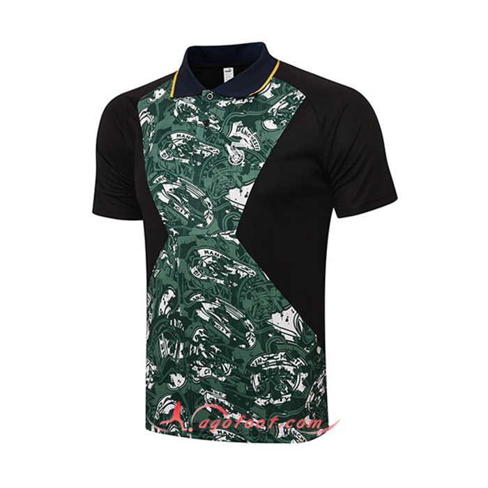 Polo Foot Manchester City Noir/Vert 2021/2022