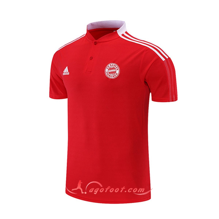 Polo Foot Bayern Munich Blanc/Rouge 2021/2022