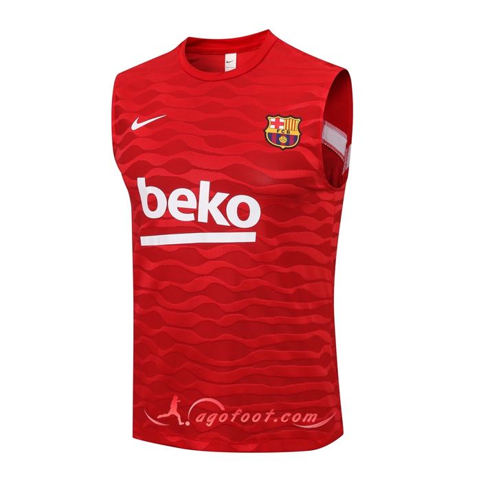 Training T-Shirts Debardeur FC Barcelone Rouge 2021/2022