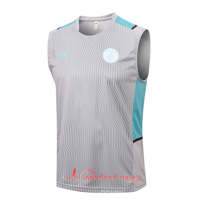 Training T-Shirts Debardeur Manchester City Gris 2021/2022