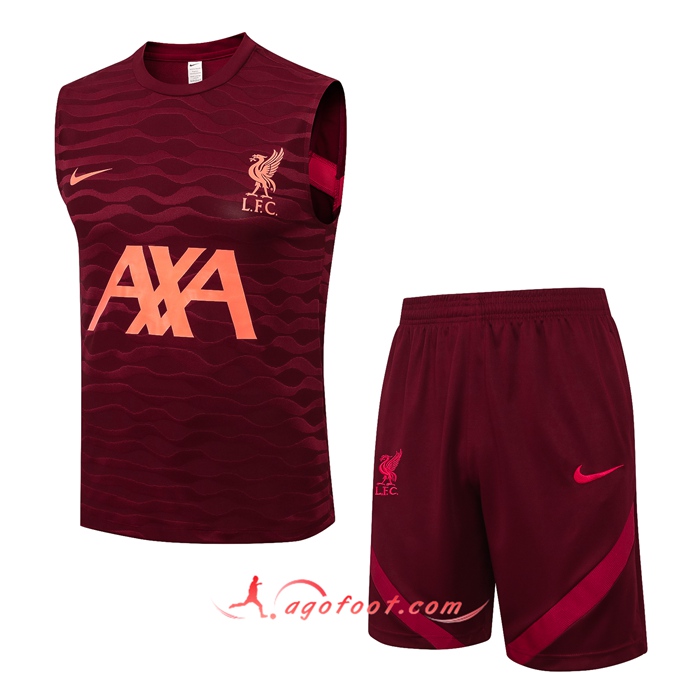 Ensemble Training Debardeur FC Liverpool + Short Rouge 2021/2022