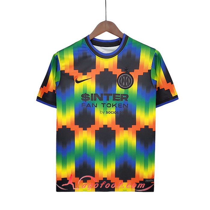 Training T-Shirts Inter Milan Noir/Bleu/Jaune 2022/2023