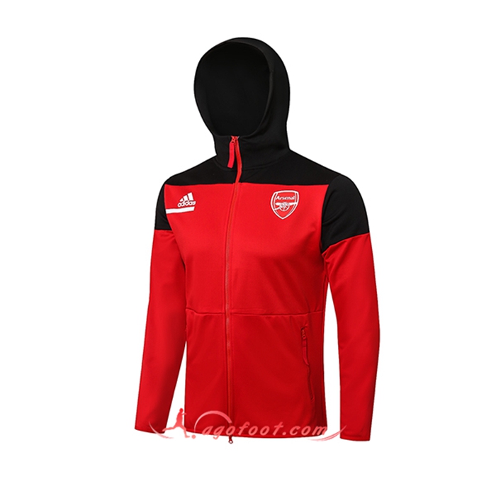 Veste A Capuche FC Arsenal Noir/Gouge 2021/2022
