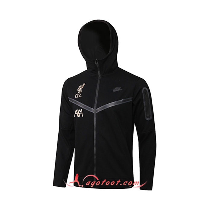 Veste A Capuche FC Liverpool Noir 2021/2022