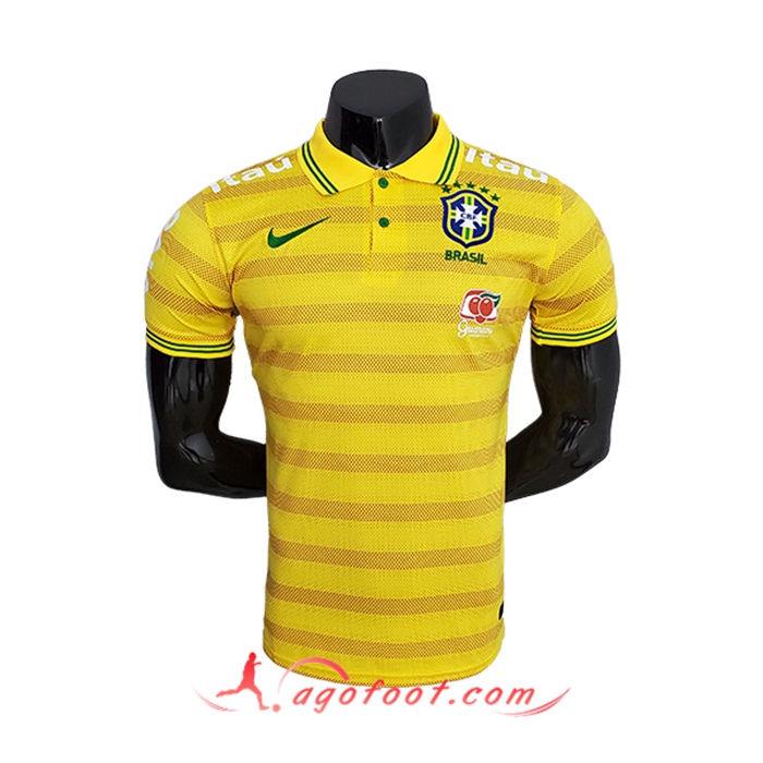 Polo Foot Brésil Jaune 2022/2023