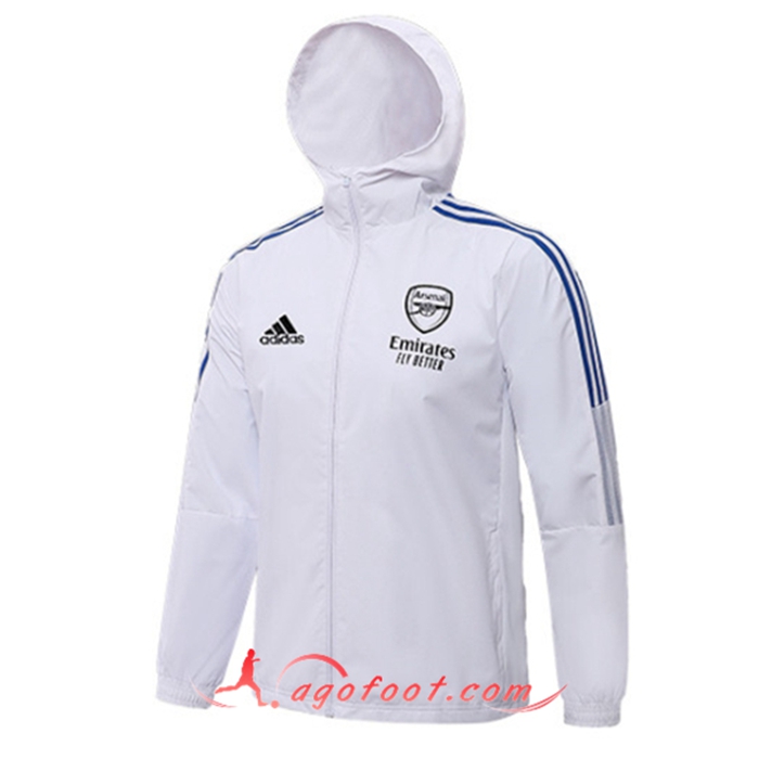 Coupe-Vent Arsenal Blanc 2022/2023