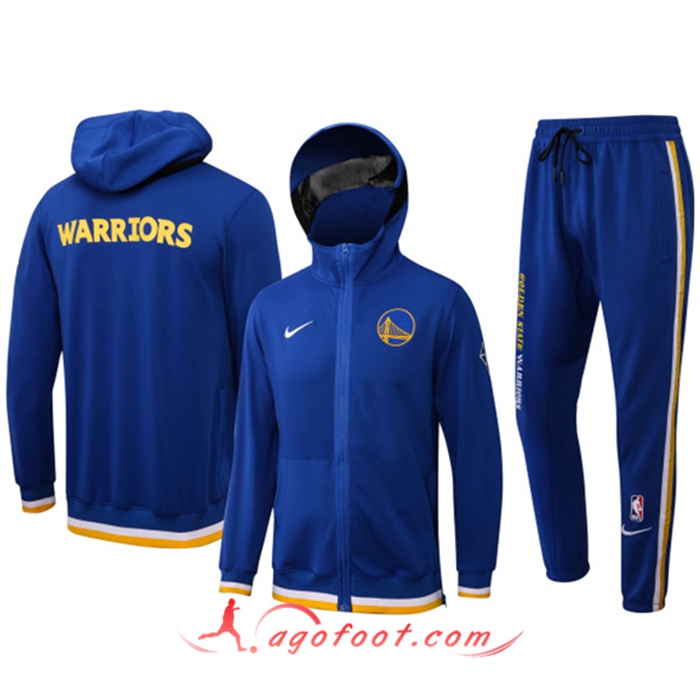 Ensemble Survetement de Foot Golden State Warriors Bleu 2022