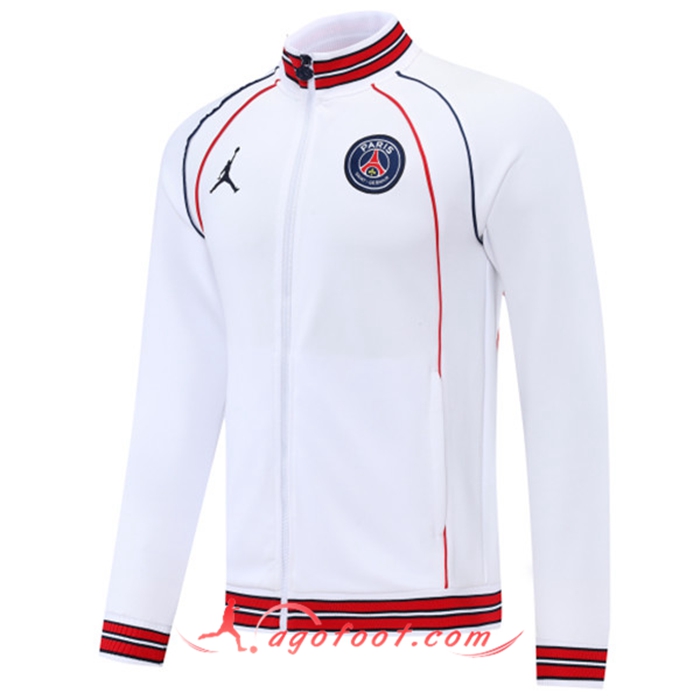 Veste Foot Jordan PSG Blanc 2022/2023