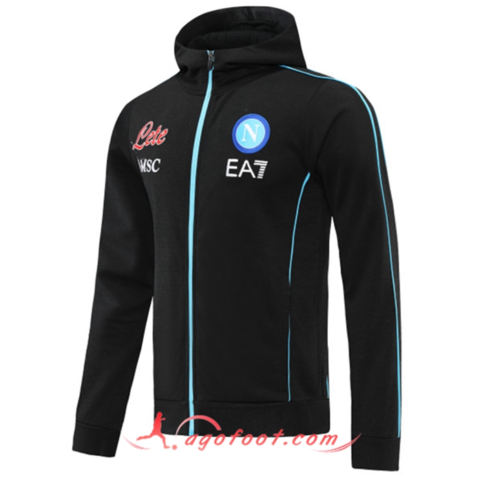 Veste A Capuche SSC Naples Noir 2022/2023