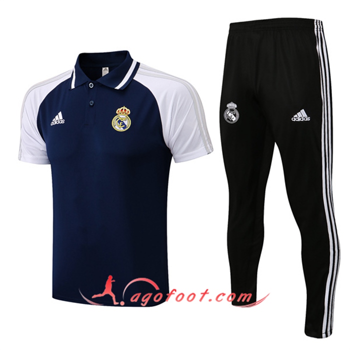 Ensemble Polo Real Madrid + Pantalon Bleu Marine 2022/2023