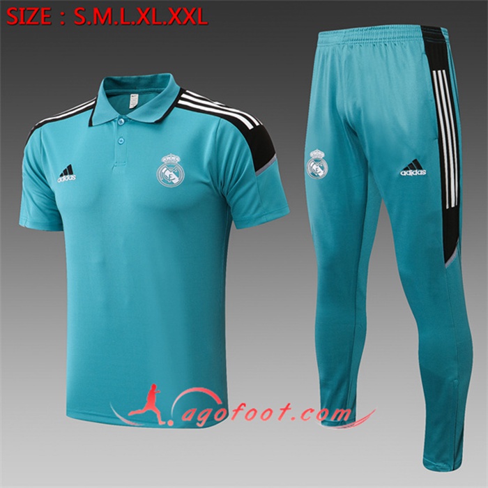 Ensemble Polo Real Madrid + Pantalon Bleu 2022/2023