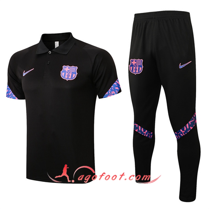 Ensemble Polo FC Barcelone + Pantalon Noir 2022/2023